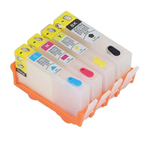 Printer Ink Cartridge,4PCS Ink Cartridge Permanent Printer Accessories Ink Cartridge Best in its Class