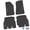 Black w/ Purple Insert, variant on Flextread Floor Mats for 18-24 Jeep Wrangler JLU - Mopar Licensed Factory Fit - Black w/ Pink Sahara Insert - 100% Made in USA