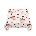 thumbnail image 5 of Wukai Milk Tea Waterproof Tablecloth for Kitchen Dining, Fits Square Tables for 2-4 Seats -54"x54", 5 of 7