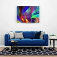 thumbnail image 3 of Color Waves Glass Wall Decor – Frameless Free Floating Tempered Glass Panel – Modern Art for Home or Office – Vibrant, Durable Glass Wall Art (27.5”W x 39.3”H), 3 of 8