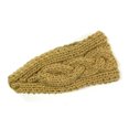 thumbnail image 2 of Wrapables® Thick Cable Knit Headband for Teens and Girls, Caramel, 2 of 4