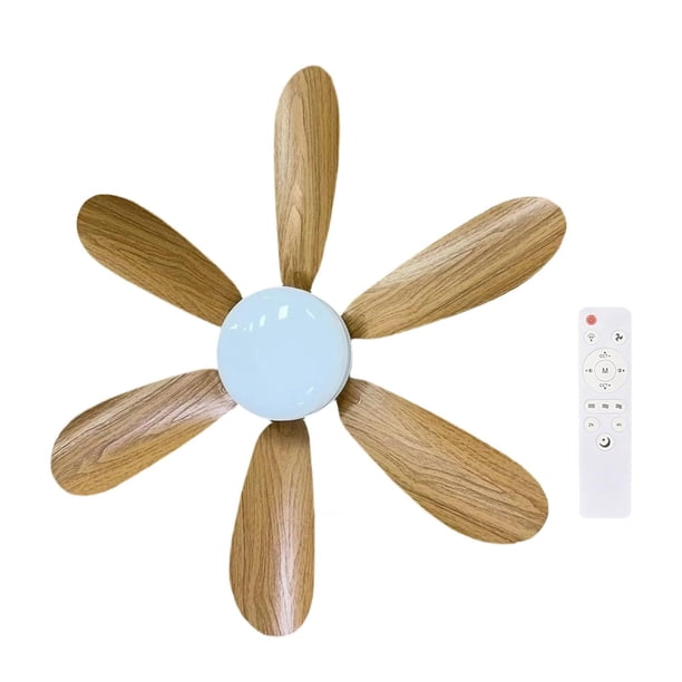 Ventilador de techo con luz, regulable, con base de rosca E27, ideal para y habitaciones pequeñas.
