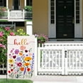 thumbnail image 3 of AMHNF Hello Spring Garden Flag Outside 12x18 Inch Double Sided Small Seasonal Farmhouse Floral Yard Flag Outdoor Decoration, 3 of 5
