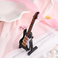 thumbnail image 3 of EeaseMX Mini guitarra eléctrica, modelo para fiesta de cumpleaños, adorno de guitarra en miniatura (negro, 10 cm, con caja y soporte de plástico negro), 3 of 7
