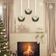 thumbnail image 5 of 6pc Christmas Cabinet Wreath Ribbon 3.94 Inch Mini C Window Christmas Wreath With Berry Bow, 5 of 7