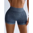 thumbnail image 2 of Seamless Women Sports Shorts, High Waisted Lifting Tummy Slimming Peach Butt activewear Yoga Pants, Skin-Friendly Fabric, 2 of 6