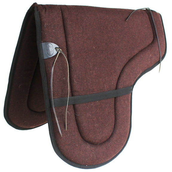 Australian Wool Shaped Trail Rider Comfort Horse Saddle Pad Brown 109SP535BR