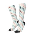 thumbnail image 2 of Balery Colorful Geometric Printed Novelty Socks Men's Women's Crew Socks Sports Socks Knee High Socks Cotton Socks Quirky and Cool Socks, 2 of 9