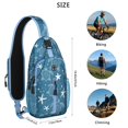 thumbnail image 5 of Crossbody Sling Backpack for Women Men Cute Ocean Life Turtle Shoulder Sling Crossbody Casual Chest Bag for Travel Sports Running Hiking, 5 of 6