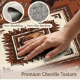 thumbnail image 6 of ODIKA 3'x5' Washable Area Rug Non-Slip, Flatweave, Easy Care Large Wildlife Geometric Border Neutral Decorative Livingroom for Hallway, Laundry Room, 6 of 7