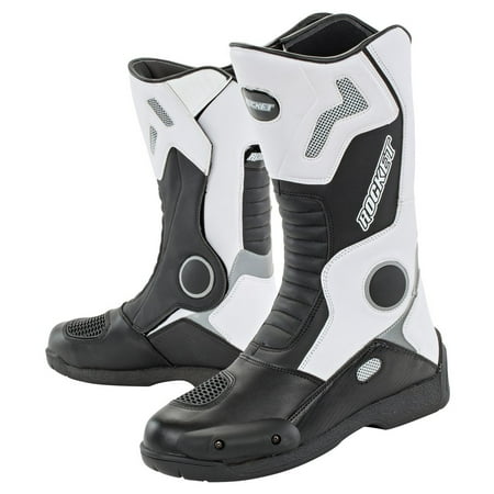 White Joe Rocket - Joe Rocket Ballistic Tour Motorcycle Boots White