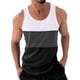 thumbnail image 1 of Hombres Casual Moda Patchwork Suéter Cuello Redondo Tanque Deportivo, 1 of 6