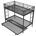 thumbnail image 2 of Twin over Twin Bunk Bed with Trundle, Black, 2 of 14