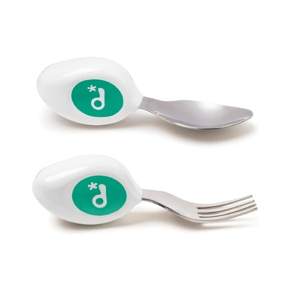 Set de tenedores y cucharas ergonómicos doddl Aqua