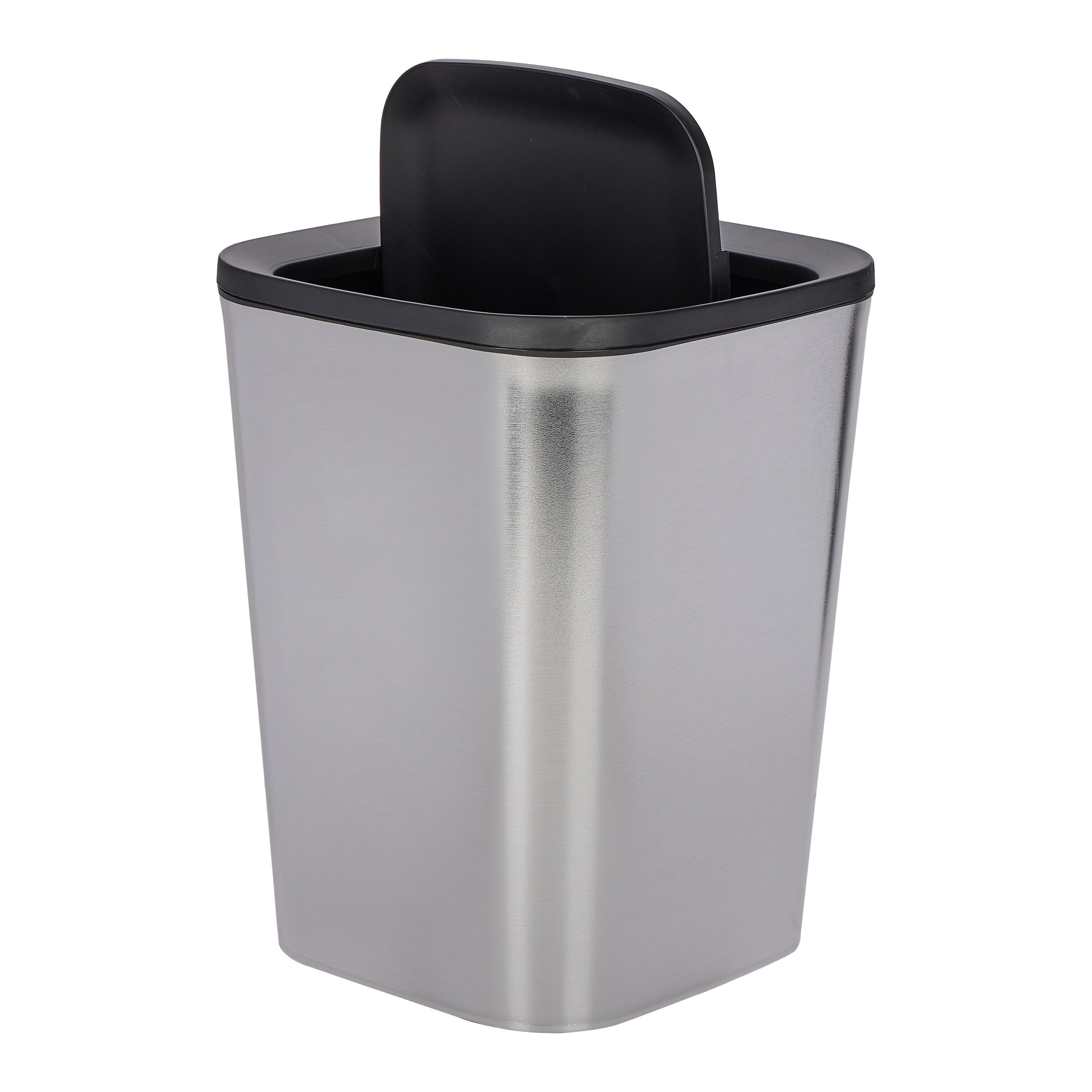 Simplify 5 Liter Chrome Look Waste Bin