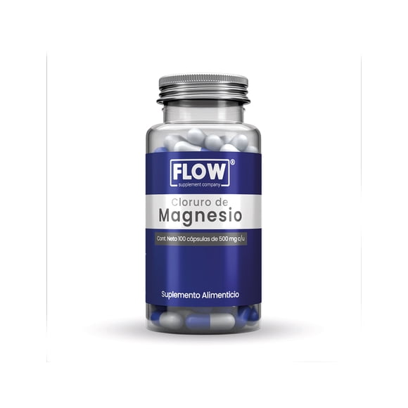 Suplemento FLOW Cloruro de Magnesio 100 Cápsulas 500 mg
