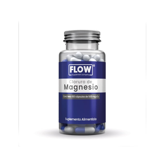 Suplemento FLOW Cloruro de Magnesio 100 Cápsulas 500 mg