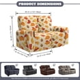 thumbnail image 6 of TSOVTHRID Maple Leaf Print Loveseat Covers 6-Piece Stretch Reclicer Love Seat Covers with Pockets Loveseat Couch Cover Furniture Protector for 2 Seat Couch Sofa, 6 of 7