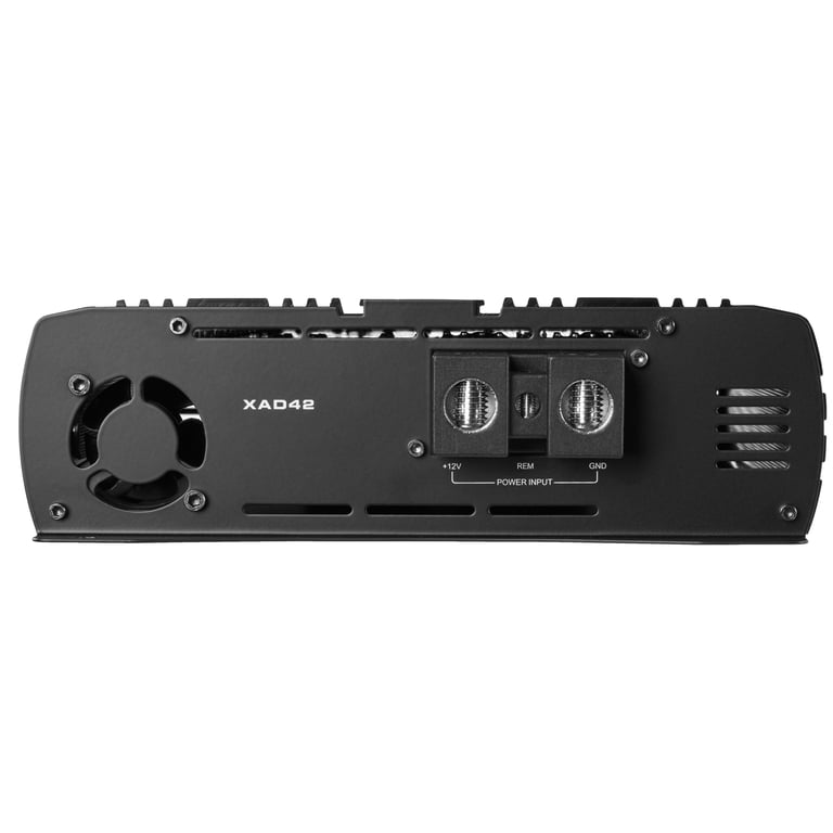 NVX XAD42 3200W 4-Channel Class D Vehicle Audio Amplifier with
