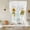 Gray, variant on Yellow Sunflowers Tie Up Curtains 45 Inches Long, Kitchen Window Curtains Over Sink, Daisy Bees Elegant Farmhouse Floral Small Window Curtains Shade Balloon Curtains Valances for Bedroom/Cafe 34"x45"