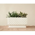 thumbnail image 2 of Creative Co-Op White Ceramic Hobnail Planter, 2 of 2