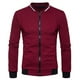 thumbnail image 1 of Abrigo de chaqueta con capucha y cuello alto con cremallera en contraste casual de diamante para hombre Pompotops oipoqjl9394, 1 of 4