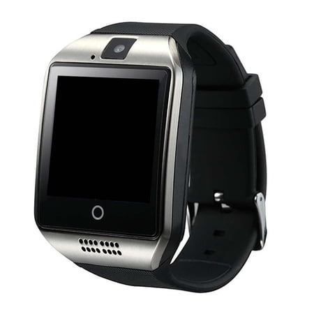 MAOKA High-definition display screen Nano TPU 85-Degree Material Strap 1.54" Silvery Black Stainless Steel Case