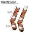 thumbnail image 5 of Easygdp Various Pumpkins Soccer Socks Sport Knee High Socks Calf Compression Athletic Socks for Men and Women, 5 of 9