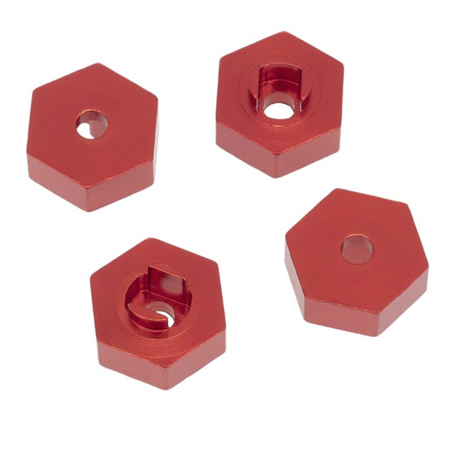 Juego de piezas de actualización de coche RC con eje de transmisión de aleación, reemplaza mente para /18 Truck, rojo Hubs Baoblaze Brazo de swing frontal