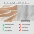 thumbnail image 2 of MR&HM Bedding Full Size Sheet Set 4 Pcs, Super Soft Brushed Microfiber Full Sheets, Cozy Bed Sheets for All Seasons (Full Size, Beige), 2 of 9