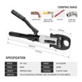 thumbnail image 5 of Hydraulic Copper Pipe Pressing Tool,Aluminum Pipe Plumbing Plastic Pipe Tube Floor Heating Pressure Crimping Tool
--------
,Super Fast Cutting Speed, 5 of 6