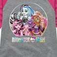 thumbnail image 3 of Monster High - Circle OF Friends - Toddler & Youth Girls Raglan Graphic T-Shirt, 3 of 5