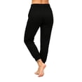thumbnail image 5 of Maean Womens Pants Elastic Waist Drawstring Cropped Joggers with Pockets Loose Casual Running Pant, 5 of 7