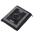 thumbnail image 1 of Yuarrent Alfombra de oración musulmana, accesorios, exquisitas mantas religiosas, brújula para el hogar, manta de oración islámica, De coser Negro, 1 of 6