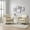 Cream White, variant on Faux Leather Upholstered Loveseat, Mid-Century Modern 2-Seat Sofa with Pillow Back, Green