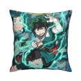 thumbnail image 5 of My Hero Academia Throw Pillow Covers, Anime Pillow Cases, Cushion Covers 18 X 18 Inch Square Pillow Protectors For Sofa Couch Bedroom Car Chair Home Decor, 5 of 9