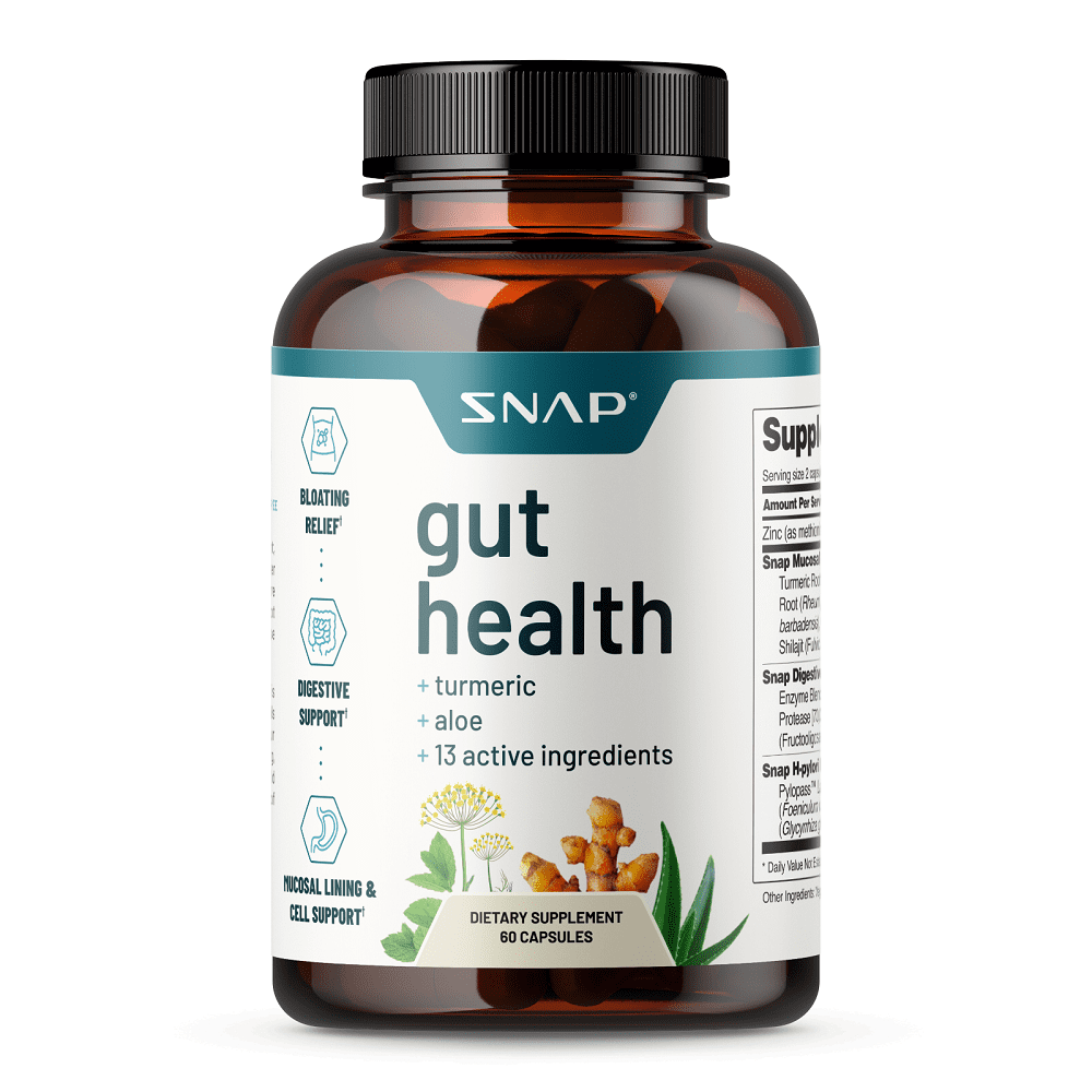 Snap Supplements Gut Health Supplements Digestive Enzymes, Bloating