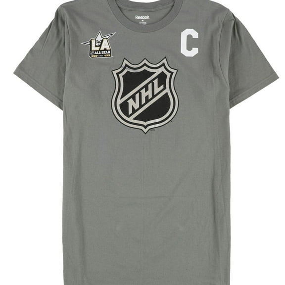 Reebok Mens LA All Star 2017 Graphic T-Shirt, Grey, Medium
