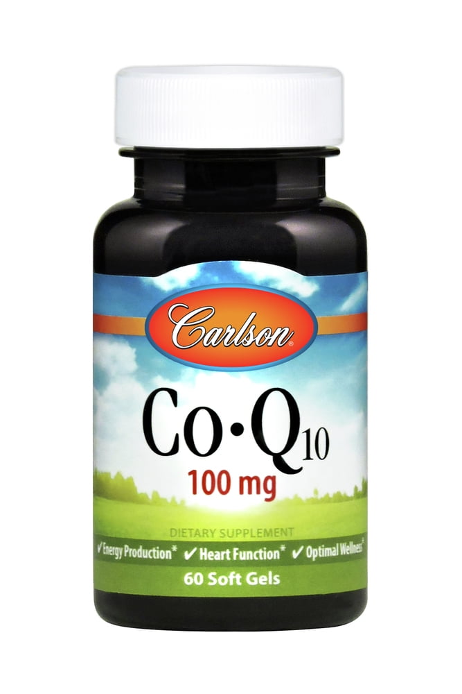 Carlson Co-Q-10 100mg 60 SoftGels