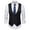 Black, variant on Men's Suit Vest Business Formal Dress Waistcoat New Solid Suit Vest British Slim Fit Large Sweetheart Formal Vest Formal Wedding Waistcoat