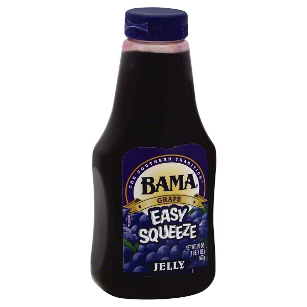 Bama Easy Squeeze Grape Jelly, 20 oz