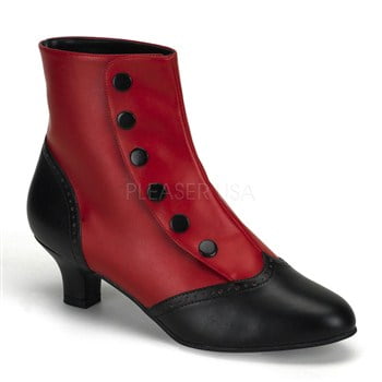 FLORA-1023, Button Spat Ankle Boot