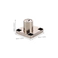 thumbnail image 2 of Cabinet Lock Desk Drawer Lock Household Furniture Silver Zinc Alloy for File Protection 4 Sets, 2 of 4