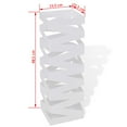 thumbnail image 4 of White Square Umbrella Stand Storage Holder Walking Stick Steel 48.5 cm, 4 of 4
