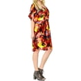 thumbnail image 4 of HAPPY BAY Women's Summer Loungewear OverSize Caftan Mini Casual Sundress for Women 2X-3X Sunset, Palm Tree, 4 of 5