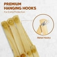 thumbnail image 3 of Set of 2 RAM-PRO Accordion Style Wood Expandable Rack Hat, Cap, Belt, Umbrella Coffee Mug Wall Wooden Pegs, 3 of 7