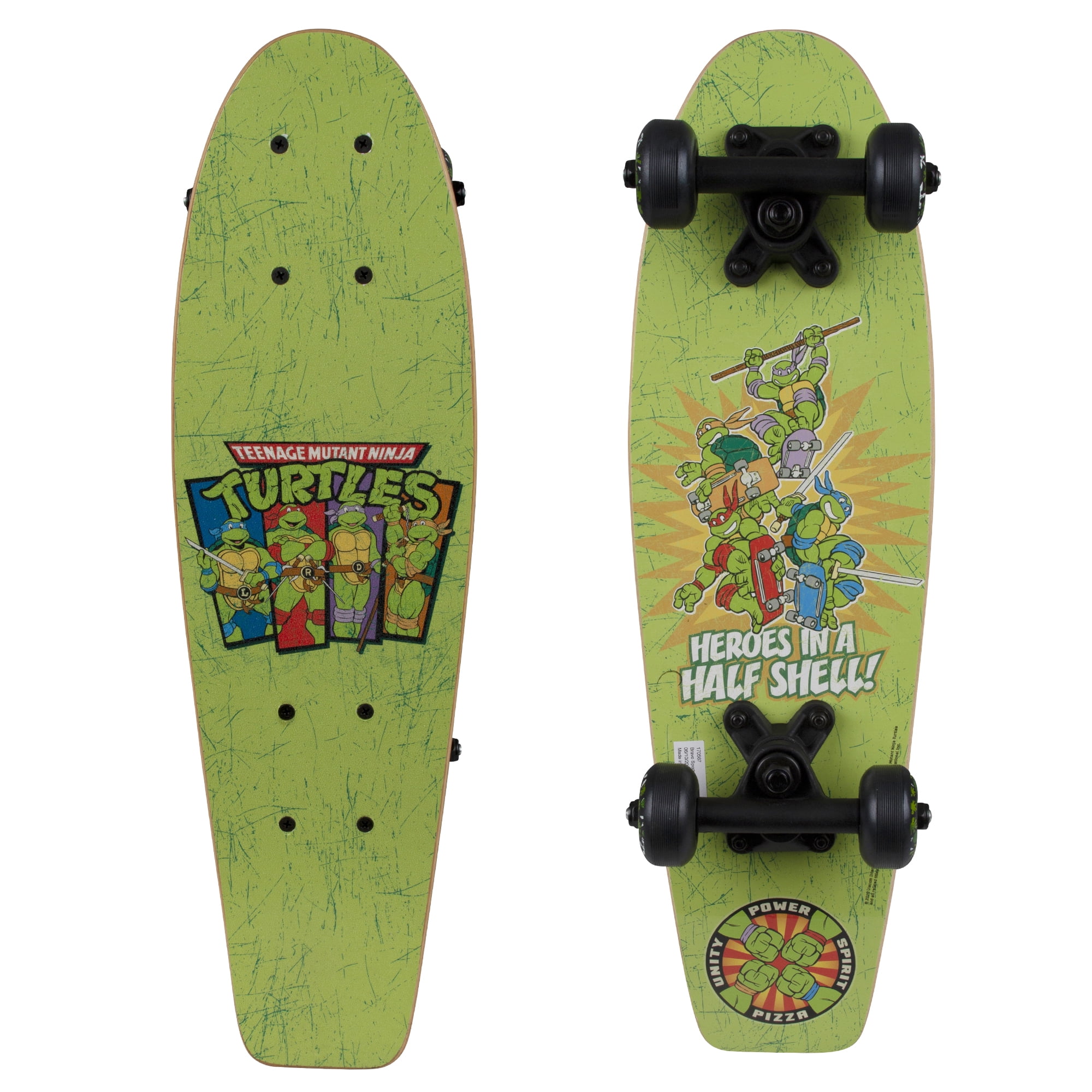 New Green Teenage Mutant Ninja Turtles Skateboard Kids Skate Board Boy Gift 21in 
