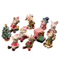 thumbnail image 2 of Mini Adornos Navideños De Resina, 8 Uds., Mini Adornos De Animales Familiares, Escena, Adornos De Muñecas Pequeñas, Regalos De Navidad Serendint HA039051-00, 2 of 6