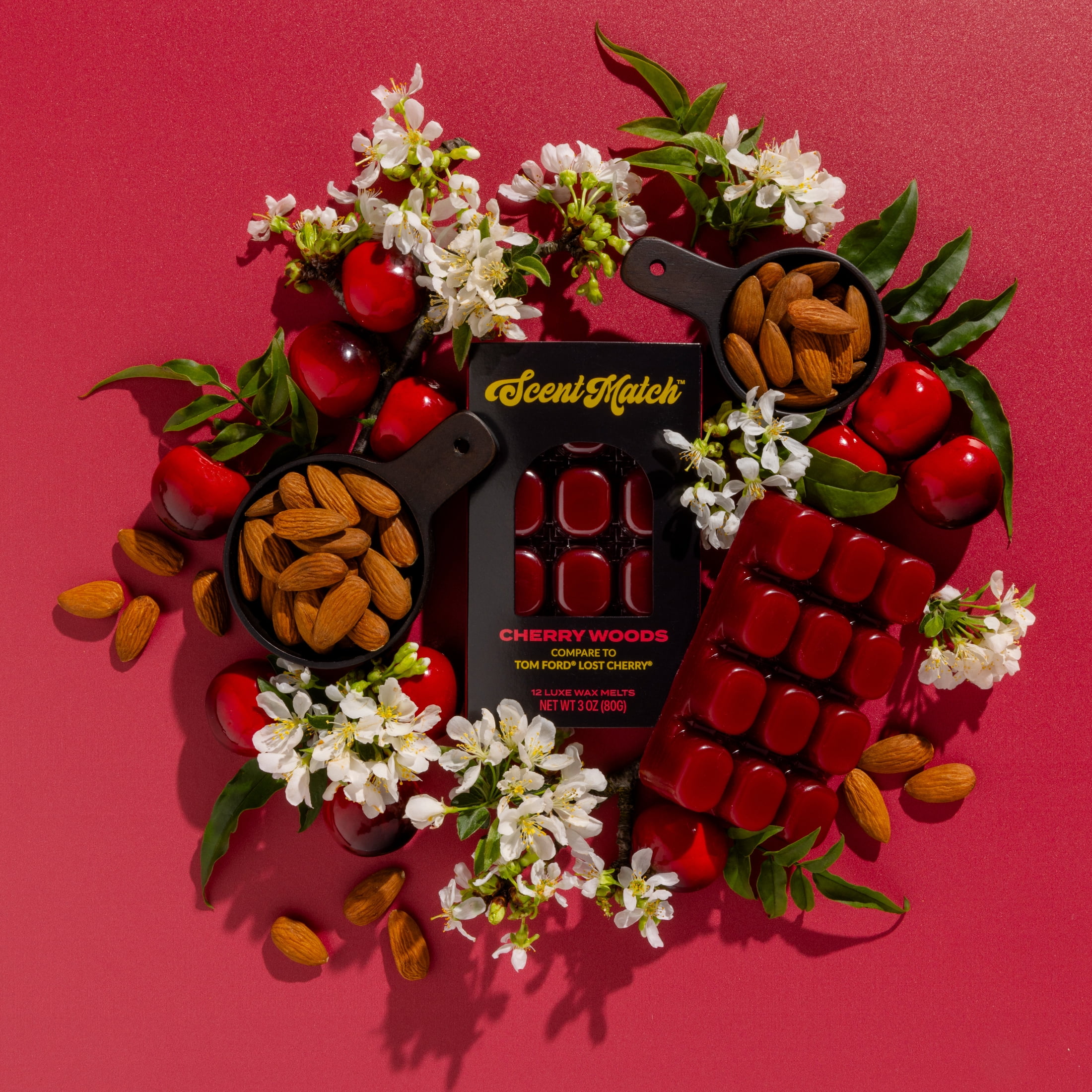 IllumiScents ScentMatch, 3 oz Wax, Melts Cherry Woods (Compare to: Tom Ford Lost Cherry)