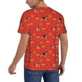 thumbnail image 2 of Goofa German Shepherd Dog Pattern Mens Golf Shirt Baseball T-shirt Moisture Wicking Dry Fit Performance Sport Short Sleeve Striped Golf Polo Shirts-Large, 2 of 7